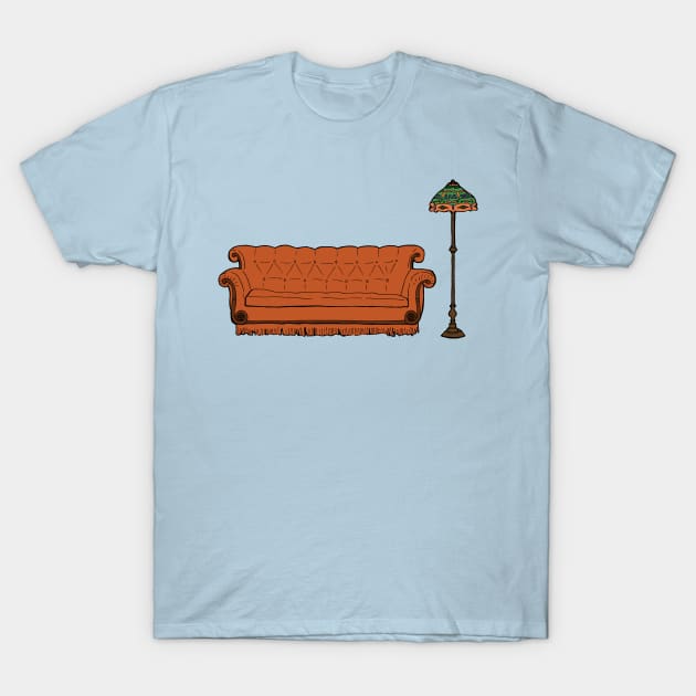 The One With The Couch And The Lamp T-Shirt by deancoledesign